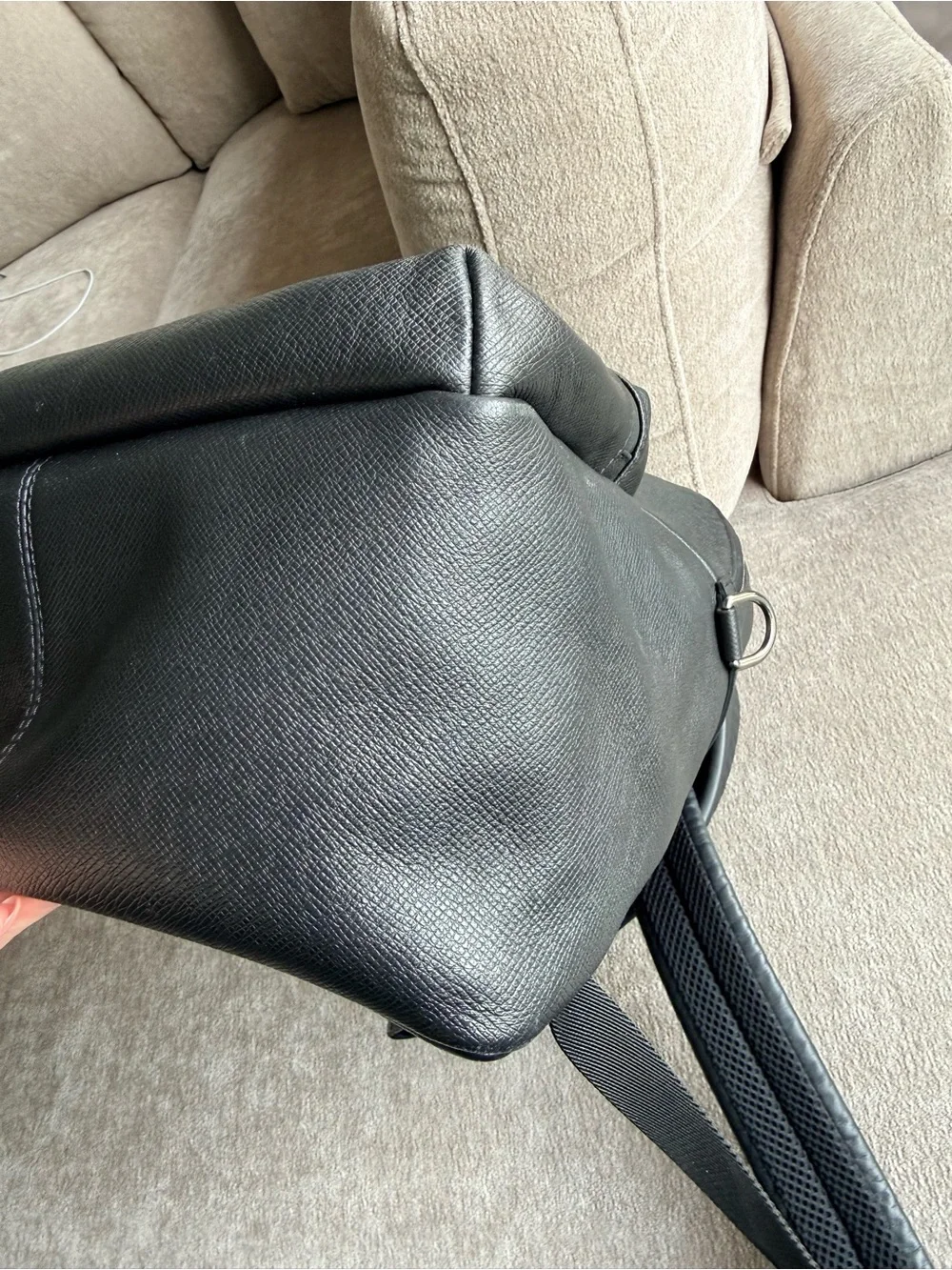 Louis Vuitton Men's Black Taiga Leather Apollo Limited Edition Backpack